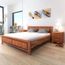 Cadre De Lit Bois D Acacia Massif Marron 180 X 200 Cm Achat