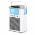 Climatiseur Mobile APROSP CM600 Rafraichisseur Air 600ML Batterie Rechargeable 3 Vitesses Oscillation 60 Blanc