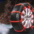 10 Pi/èces 185-225mm Universel Cha/înes de Pneus Ceinture Anti-D/érapante pour Camion Universel Cha/îne /à Neige Voiture SUV