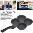 ART☪4 trous Ustensile de cuisine  Pancake Omelette en aluminium antiadhésif Poêle à frire☪Lv.life☪NIM-0