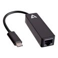 V7 Carte Gigabit Ethernet pour Ordinateur/Notebook - USB Type C - 1 Port - Paire torsadée-0