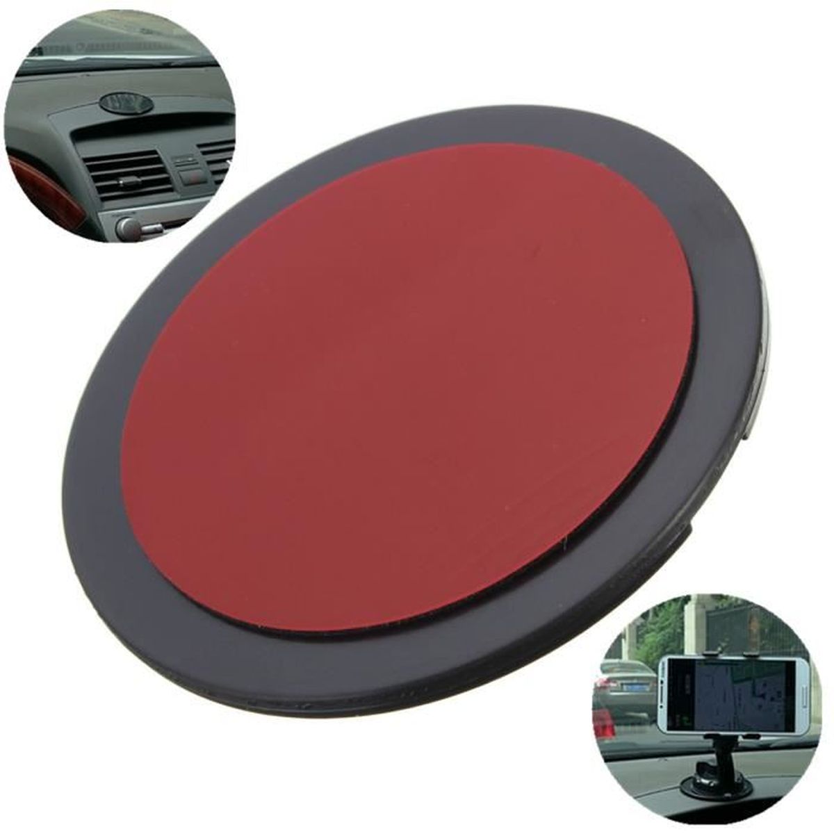 Dia 73mm Succion Adhesif Disque Pad Plat Fixation Pour Gps