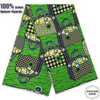 YANTASTIC Tissu - Super Wax - Hollandais African Wax Fabric - 6 Yards - Haute Qualité pour Robe de Mariage et Blazer - Type 092