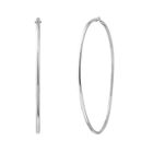 3908 Boucles d'Oreilles - LOVA LOLA VAN DER KEEN - Créoles - Argent Massif 925 - 7,5 cm - Garantie 2 ans