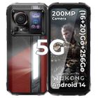 HOTWAV Hyper 7 Pro 5G Téléphone Étanche IP68 36Go (16+20) RAM /256Go ROM 6,6" FHD+ 2,4K 120Hz 10800mAh 200MP Caméra Android