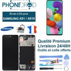 PHONEDROID Écran complet OLED + Tactile Samsung A51 avec châssis + Outils, stock FR