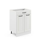 Meuble cuisine R-Line, 60cm avec tiroir, sans PT, Blanc campagne, Blanc, Vicco