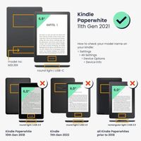 kwmobile Étui Compatible avec A Kindle Paperwhite 11. Generation 2021 Coque - Étui à Rabat magnétique Tablette eReader Similicuir
