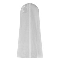 DAMILY® 180cm Housse Robe Mariée Nuptiale Mariage Sac Protection Vêtement Housse intissée - blanc