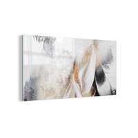 Tableau - Toile - MuchoWow -  - 80x40 cm - Abstrait Or Design Luxe - Multicolore