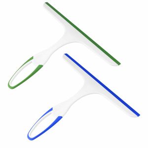 Lot De 2 Mini Raclettes De Douche - Essuie-Glace Verre Et Porte De Douche Pour Nettoyage Sans Traces