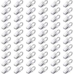 3-Pack Clips Magnétiques Pour Rideau De Douche - Autocollants Étanches Anti-Éclaboussures, Installation Facile (Blanc)