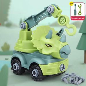 VOITURE - CAMION Camion d'ingénierie de dinosaure bricolage pour enfants, assemblage de modèle de voiture, cadeaux pour enfant