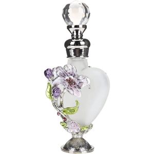 BOUTEILLE - FLACON Antique Cristal Parfum Décoratif Rechargeable Vide