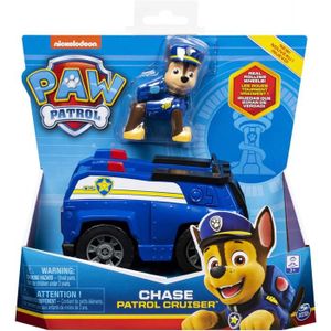 FIGURINE - PERSONNAGE Pat Patrouille Chien Chase Et Son Camion de Police - Fourgon - Vehicule - Voiture - Figurine Chien Policier - Paw Patrol