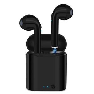 KIT BLUETOOTH TÉLÉPHONE Écouteur Micro casque Oreillette Bluetooth Audio sans fil TWS I7S pour OPPO Reno 2 F Couleur Noir - Marque Yuan Yuan