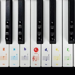 Autocollants pour piano pour 32/37 Key Melodica-Transparent et Amovible  avec Free Piano Ebook -  France