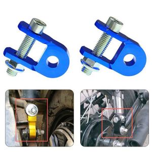 RÉHAUSSEUR AUTO Protecteur anti collision,Rehausseur d'amortisseur arrière de Moto,2 pièces,rehausseur de Suspension en alliage - Blue[F68121]