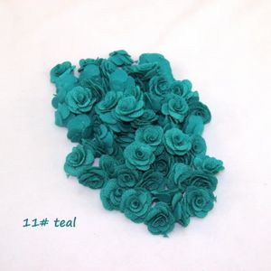 FLEUR ARTIFICIELLE 48pcs - 11 sarcelle - Bouquet de fleurs de camélia