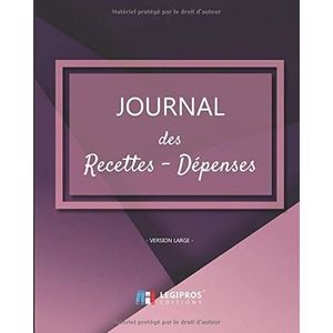 AUTRES LIVRES #1300 Journal Recettes - Dépenses: Registre auto e