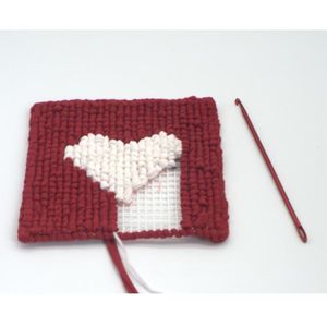 Licorne Uymaty Kits de fabrication de crochets de tapis Broderie de laine tricotée à la main avec stylo perforateur en plastique,Kit de tapis de verrouillage pour enfants et adultes Artisanat 