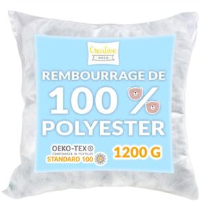 Ouate polyester 200g/m2 blanche