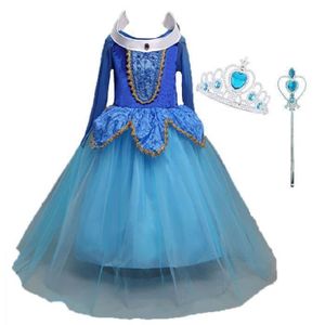 Robe de Princesse Aurore Fille Déguisement La Belle au Bois Dormant Robe Princesse  Fille Cosplay Halloween Anniversaire Costume Rose - Cdiscount Prêt-à-Porter