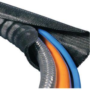 17-20 mm Diamètre longueur 1 m Câble Protection Câble Tuyau Noir Fermeture Velcro 