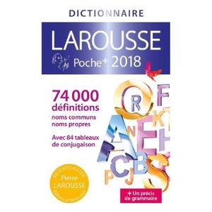 DICTIONNAIRES Livre - Larousse de poche + ; dictionnaire (édition 2018)