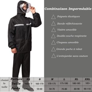 Imperméable - Trench Combinaison Imperméable Vêtements Anti-Pluie Cape 