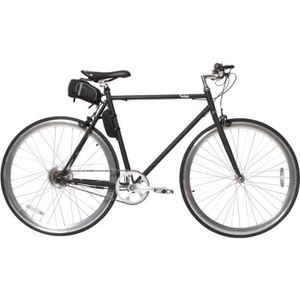 VÉLO ASSISTANCE ÉLEC Vélo électrique 28'' - Velair - Single speed - Freins à patins - Autonomie 40 km - Cadre acier - Noir