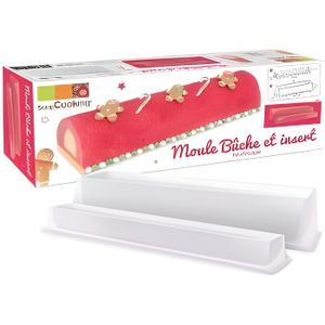 Kit Moule à Bûche (insert, tapis, gouttière en silicone) - Coffret Bûche de  Noël