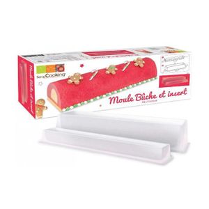 Moule à buche plastique relief - Gouttière à bûche PVC