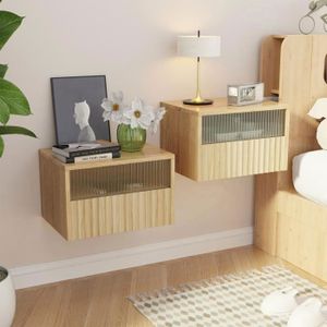 Table De Chevet Lot De 2 Lot De 2 Tables De Chevet Sofia Design S Avec Rangements - Hêtre Et Blanc Table Nuit Design Moderne Hêtre Blanc