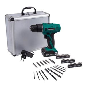 Festnight Kit de perceuse-visseuse avec Chargeur 2 x Batterie au Lithium-ION 18V