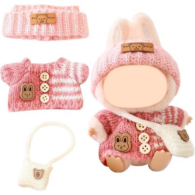 Vêtements Pour Poupée La-bu-bu 17 Cm - Ensemble D'habits Mignons Et Lavables (poupée Non Incluse)