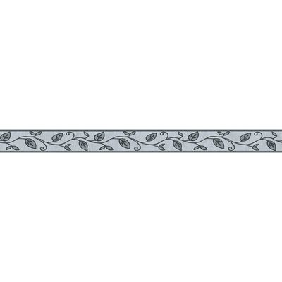 Bordo Adesivo Per Carta Da Parati Only Borders - Motivo Traliccio Grigio/Nero/Bianco, Autoadesivo E Lavabile, 5m X 5cm