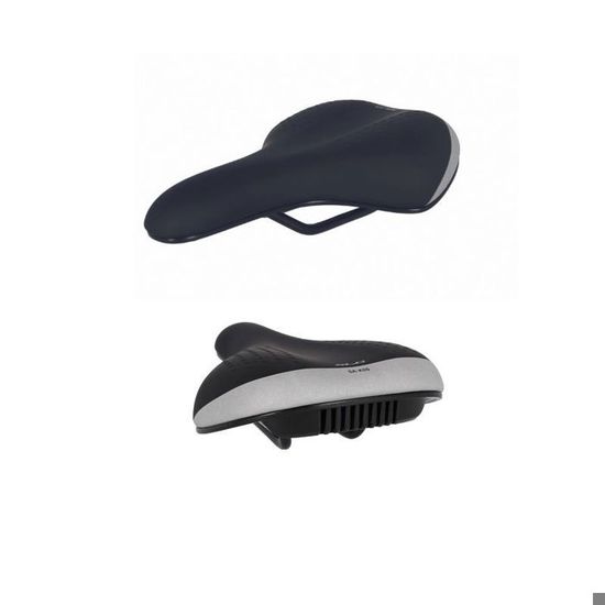 Selle Vélo Enfant XLC SA-C02 - Confortable, Plastique - Dimensions 180x145mm - Noir/Gris - Pour Enfants & Ados