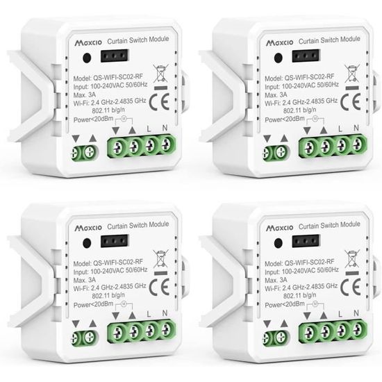 2 Pack Module Volet Roulant Connecté Avec Télécommande