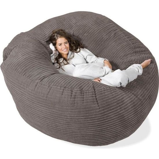Pouf Géant Grande Mammouth Anthracite