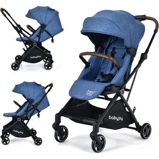 COSTWAY Poussette Face Parents 2 en 1 Si ge Rotatif Pliage une