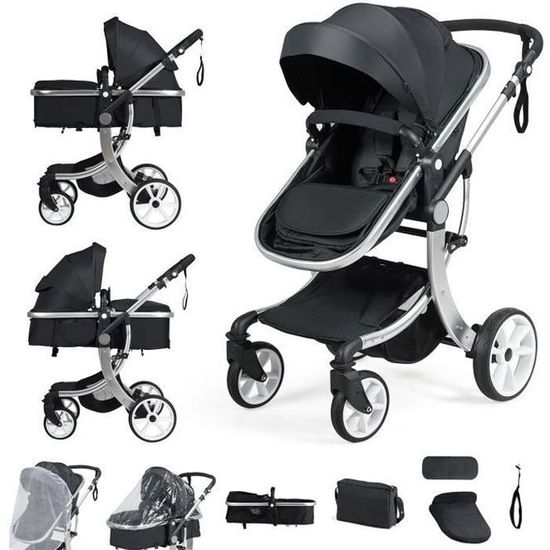 Poussette double avec volant Cdiscount