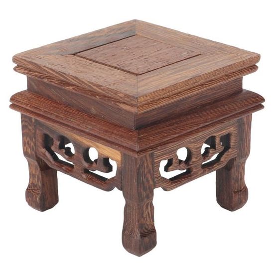 MagiDeal Support sur Pied en Bois, Porte-Savon, Pot de Fleur, rehausseur en Bois de Ferme
