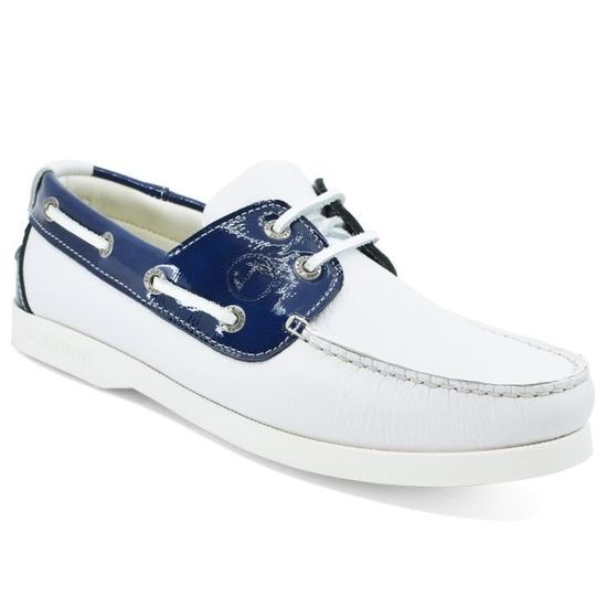 Seajure Chaussures Bateau Femme Shoal Cuir Blanc – Nautique Confort Premium Made In Portugal