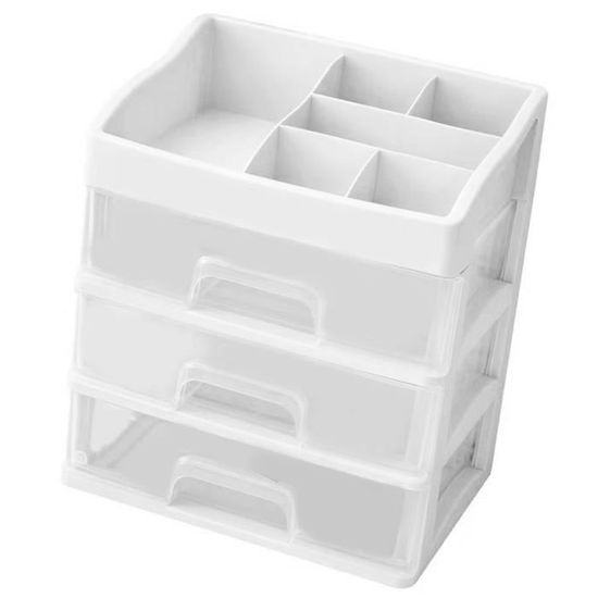 Flearitzo Organiseur Bureau 9 Tiroirs Amovibles - Boîte Rangement Plastique Pour Bijoux, Outils, Maquillage