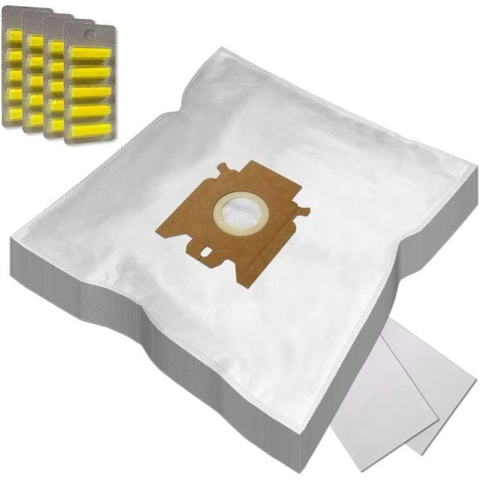 5 Sacs Filtre Classe M Pour Aspirateur Curtiss Jazz 20 - Haute Filtration, Antidérapants, Non Origine NIKOS