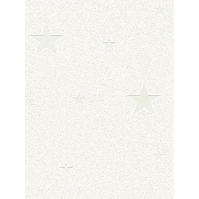 Glow in the Dark Stars Wallpaper White - AS création 32440-1