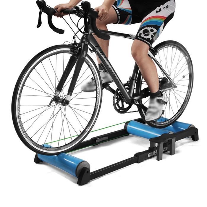 Trois plis de vélo de route de montagne silencieux en alliage d'aluminium rouleau d'entraînement intérieur et extérieur plate-forme