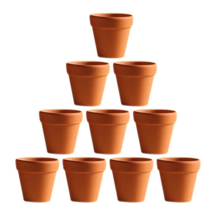 10Pcs Mini Pots De Fleurs En Céramique Jardinière Cactus Succulentes Pépinière Pots(3*3CM)----ROS