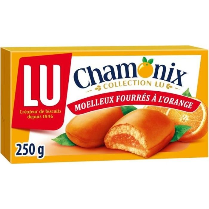 LU CHAMONIX - Chamonix Orange 250G - Lot De 4
